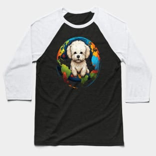 Bichon Frise Earth Day Baseball T-Shirt